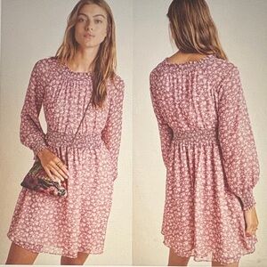 Gal Meets Glam Pink Floral Long Sleeve Dress